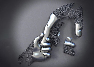 Home Decor Figurative 3d Wall Man Stainless Steel Art Sculptures Matt Finish