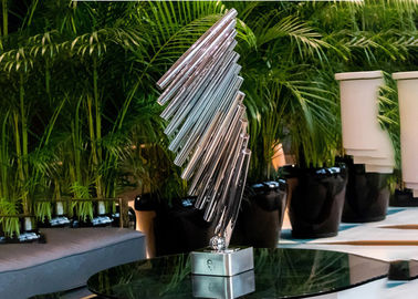 Home Decor Table Metal Craft Tube Art Stainless Steel Sculpture