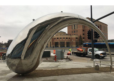 Bom preço. Grande escultura exterior de aço inoxidável da cidade pública para a paisagem urbana on-line