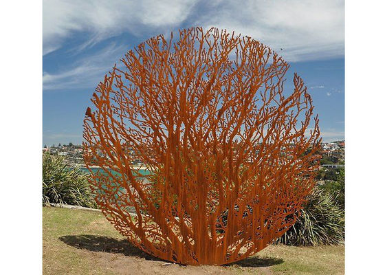 Bom preço. Laser que corta a escultura do jardim de Rusty Corten Steel Metal Tree on-line