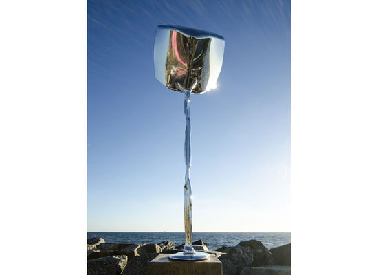 Bom preço. A altura do OEM 300cm lustrou a arte decorativa de aço inoxidável do metal on-line