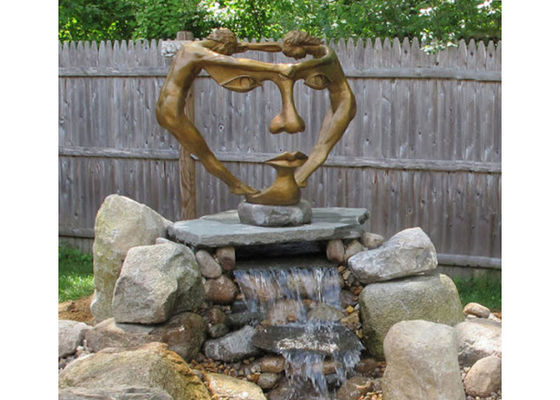 Bom preço. Arte exterior de bronze do jardim da altura da dança 150cm do homem e da mulher on-line