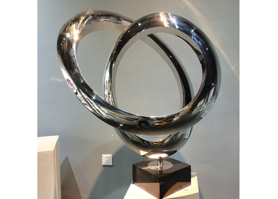 OEM Abstract Mirror Polished Indoor Decoration Stainless Steel Sculpture