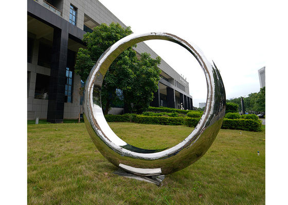 Bom preço. Ring Sculpture de aço inoxidável exterior moderno lustrado on-line