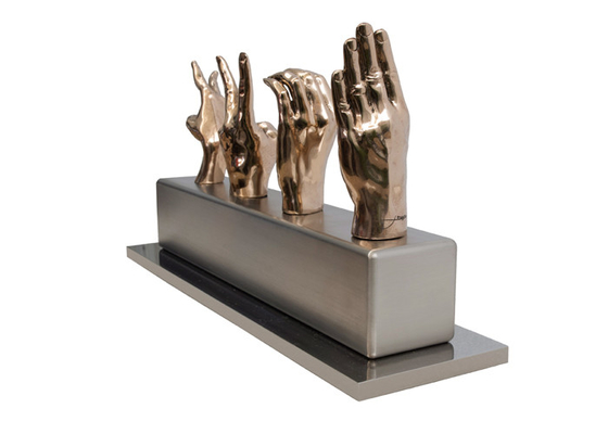 Modern Casting Bronze Actions Sculpture For Outdoor And Indoor Decoration