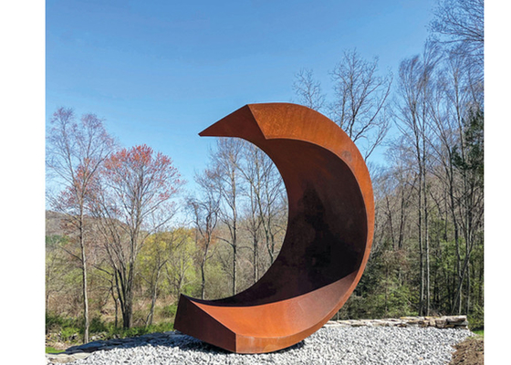 Bom preço. escultura de aço da lua de Corten da altura de 250cm para a decoração do jardim on-line