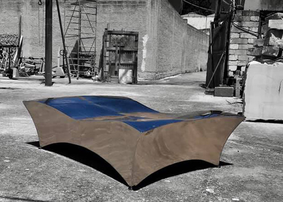 SS316 Metal Table Sculpture 100cm Height For Garden Decor