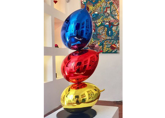 Revestimento diferente da cor da escultura do balão da fibra de vidro da decoração da casa