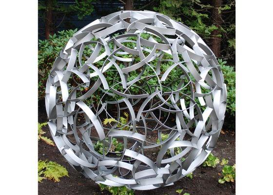 Bom preço. Escultura de aço inoxidável da bola do jardim da esfera exterior moderna do metal on-line