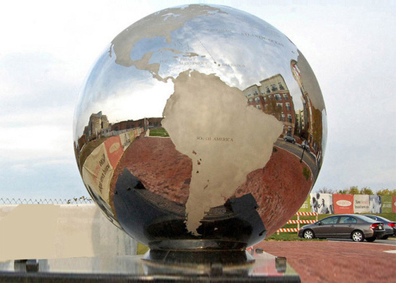 Bom preço. Da escultura de aço inoxidável do mapa do globo da esfera decorativo exterior personalizado on-line