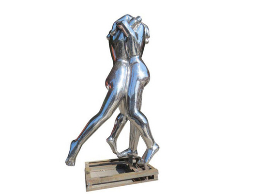 Bom preço. O espelho moderno da escultura de Art Forged Stainless Steel Hand lustrou on-line