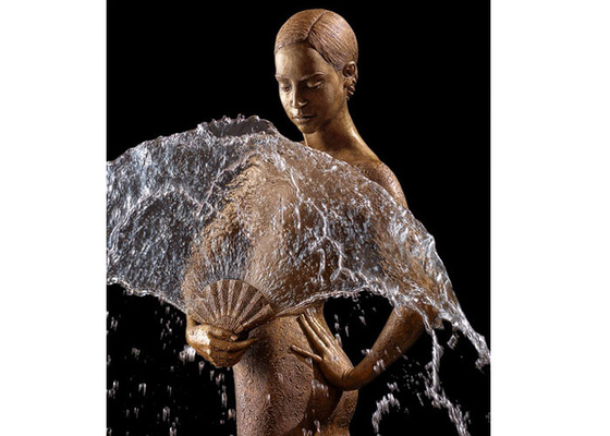 Bom preço. Fonte de água de bronze da bailarina da decoração pública exterior com altura do tamanho 180cm on-line