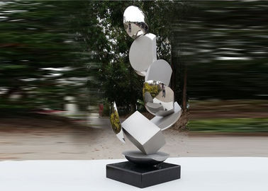 Bom preço. Escultura de aço inoxidável moderna lustrada altamente para a decoração da associação on-line