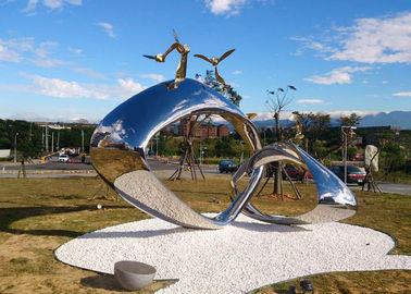 Bom preço. Artistas altos exteriores, sumário exterior da escultura do metal da escultura do metal da curvatura on-line