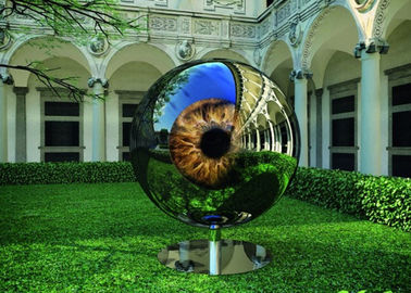 qualidade Escultura de aço dos artistas das artes finalas do projeto do globo ocular para a decoração do jardim fábrica