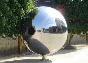 Bom preço. Bolas decorativas de aço inoxidável lustradas da escultura exterior do metal para a decoração da jarda on-line