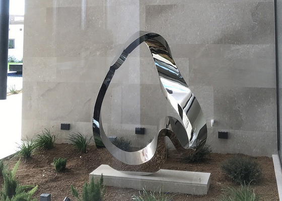 Arte Contemporânea de Jardim Moderno Escultura de Aço Inoxidável Abstract