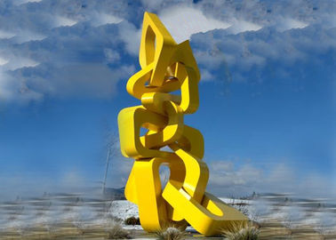 Bom preço. Estilo moderno da grande escultura abstrata urbana do metal para a forma das torres da harmonia da paisagem on-line
