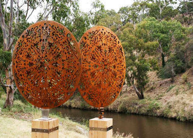 Bom preço. Tamanho personalizado da corrosão da escultura de Corten do estilo do vintage estabilidade de aço on-line