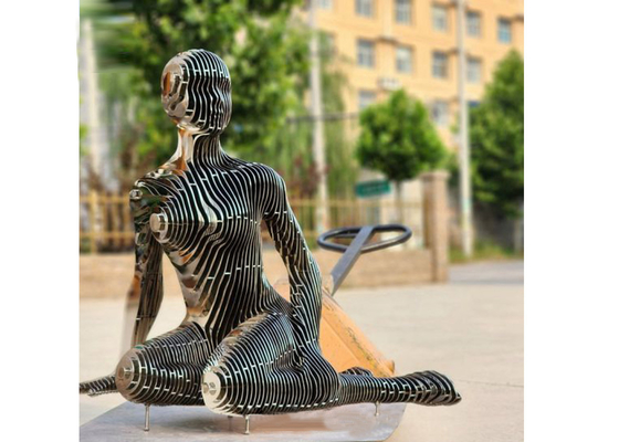 Bom preço. Jardim ou pátio decorativo corte a laser escultura de mulher de aço inoxidável on-line