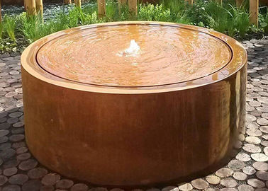 Bom preço. Tabela de água de aço de Corten da técnica do forjamento, redonda água da arte da jarda do metal on-line