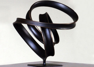 Bom preço. Estátuas internas do gramado do bronze da fita, esculturas de bronze abstratas WS-C038 on-line