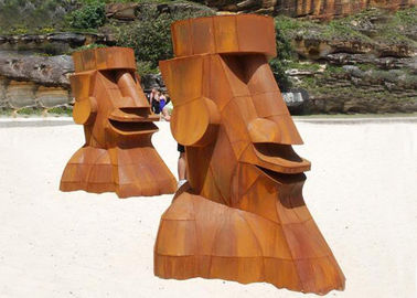 Bom preço. O jardim de aço do metal de Corten do estilo ocidental figura a altura da escultura 150cm on-line