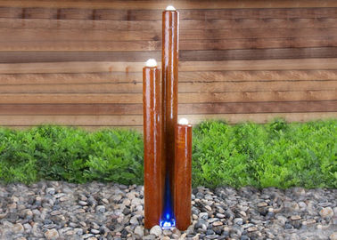 Bom preço. Colunas de aço personalizadas da característica da água de Corten do tamanho com estilo moderno claro on-line