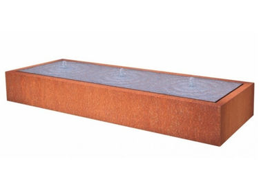 Bom preço. Característica de aço retangular da água de Corten para a decoração exterior interior on-line