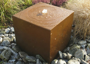 Bom preço. Tabela de água de aço de Corten da arte da jarda do metal, fonte de água de aço durável de Corten on-line