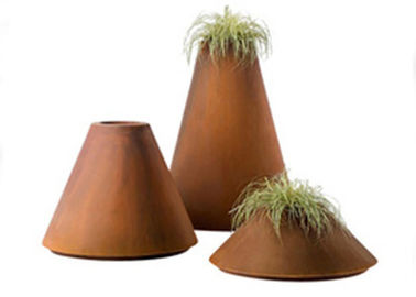 Bom preço. Potenciômetros de aço profissionais de Corten, plantadores de aço WS-CS367 da flor do metal de Corten on-line