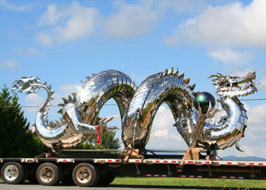 Bom preço. Escultura do dragão do chinês tradicional grande, escultura do jardim do dragão do metal on-line
