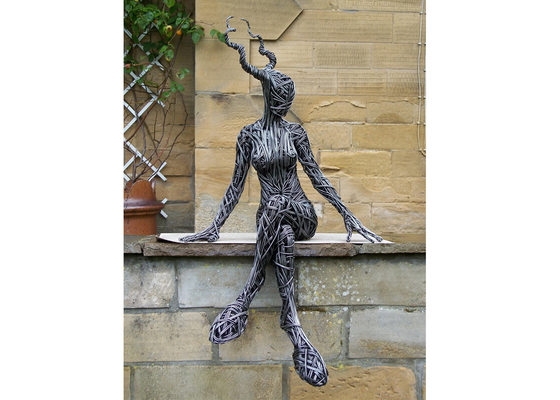 Bom preço. Escultura de mulher de aço inoxidável on-line
