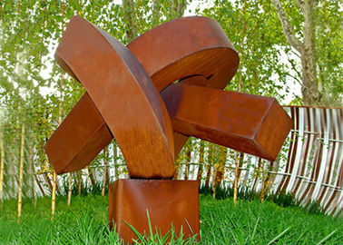 Bom preço. O sumário oxidou escultura do metal, contemporâneo oxidou a arte de aço do jardim on-line