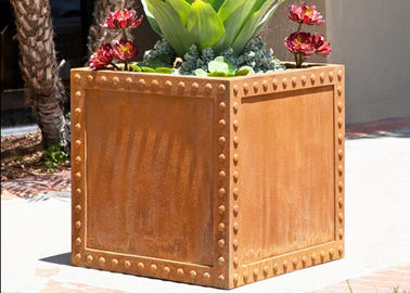 Bom preço. Potenciômetros de aço comerciais do plantador de Corten para a estabilidade da corrosão da jarda/jardim on-line