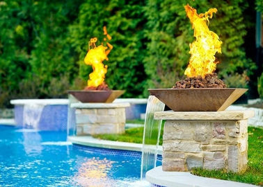 Bom preço. Característica da água do poço do fogo do jardim combinado, poço do fogo e característica 2.5mm Thicknes da água on-line