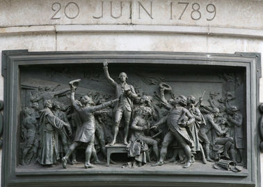 Bom preço. Relevo do bronze da Revolução Francesa da arte da parede para a decoração exterior do jardim on-line