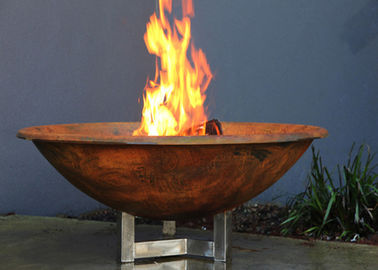 Bom preço. Bacia de fogo de aço de Corten do revestimento oxidado, estabilidade de aço redonda da corrosão do poço do fogo on-line