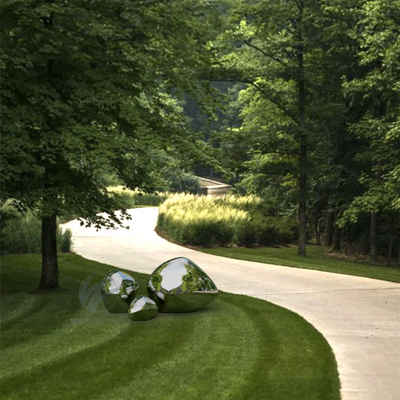 Bom preço. Arte moderna Escultura de aço inoxidável para decoração de jardim As pedras sagradas on-line