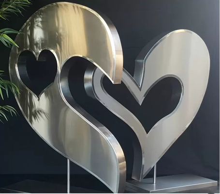 Bom preço. Temática de Amor do Coração Esculturas de Arte de Aço Inoxidável Interior Serviço ODM & OEM on-line