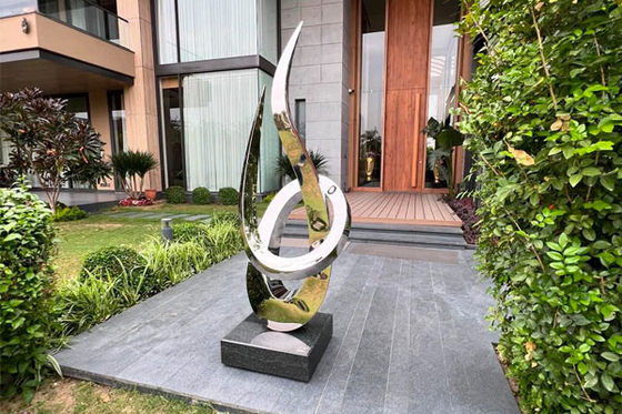 Bom preço. Escultura de Arte Abstracta Contemporânea de Aço Inoxidável 