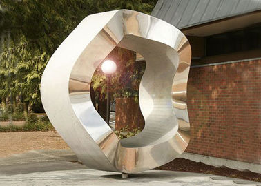 Bom preço. Escultura de aço inoxidável contemporânea da grande escala distorcida em volta da espessura de 2mm on-line