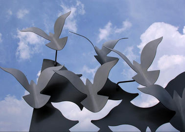 Bom preço. Pássaro que voa ornamento contemporâneos do jardim do metal das esculturas abstratas de aço inoxidável da jarda on-line