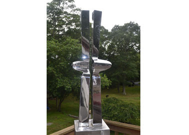 Bom preço. Ornamento de aço inoxidável do jardim do metal do espelho abstrato on-line