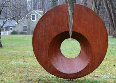 Bom preço. Escultura de aço monumental oxidada de Corten, esculturas abstratas do jardim do metal on-line