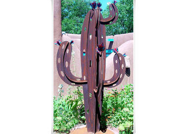 Bom preço. Escultura de aço de Corten do sumário moderno do cacto para o jardim exterior decorativo on-line
