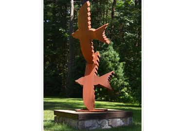 Bom preço. Escultura de aço de Corten do estilo dos pássaros dos animais, arquitetura abstrata do aço de Corten on-line