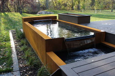 Bom preço. Da característica de aço da água de Corten escultura moderna exterior oxidada dada forma on-line