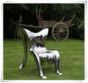 Bom preço. A forma abstrata lustrou a escultura de aço inoxidável/escultura de aço dos artistas das artes finalas on-line