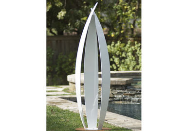 Bom preço. Revestimento pintado da escultura da decoração da arte do jardim branco de aço inoxidável moderno on-line